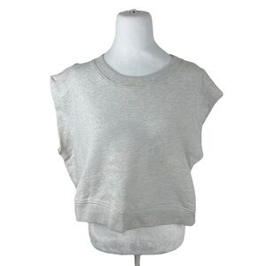 Women’s Y2K Anthropologie Grey Lab Crew Cute Boxy Sweatshirt Size XL